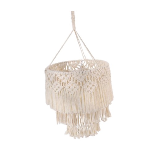 Macrame ceiling lamp shade - lamp,