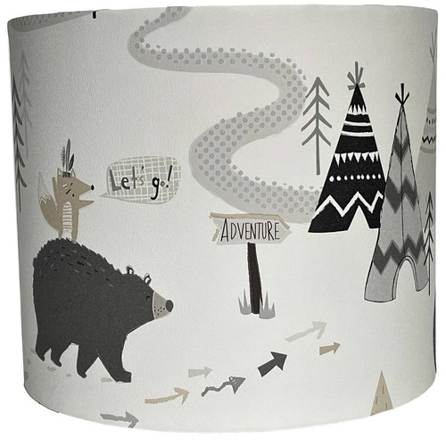 Woodland animals lampshade - woodland,