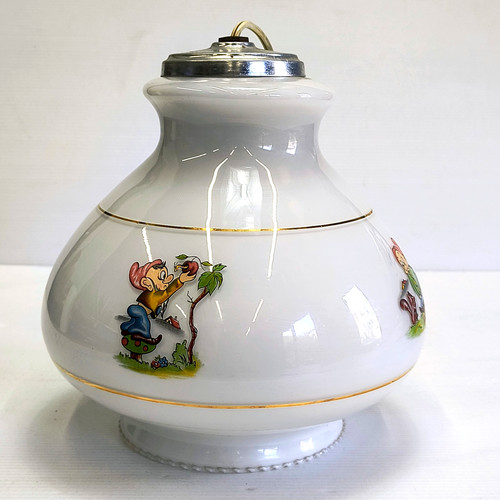 Vintage milk glass ceiling - vintage,