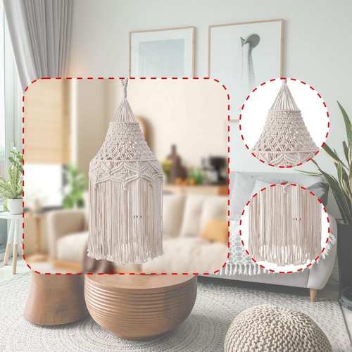 Macrame lamp shade bohemian - macrame,