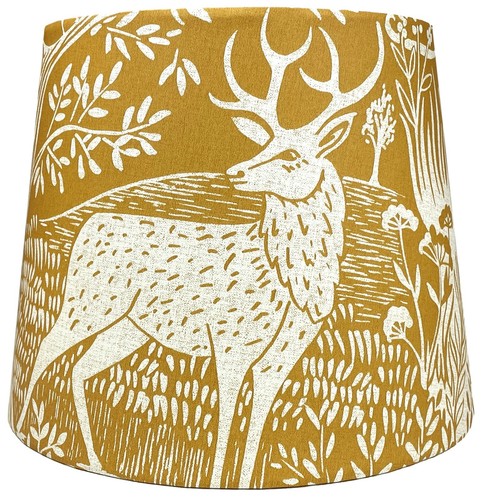 Mustard yellow stag table lamp - yellow,