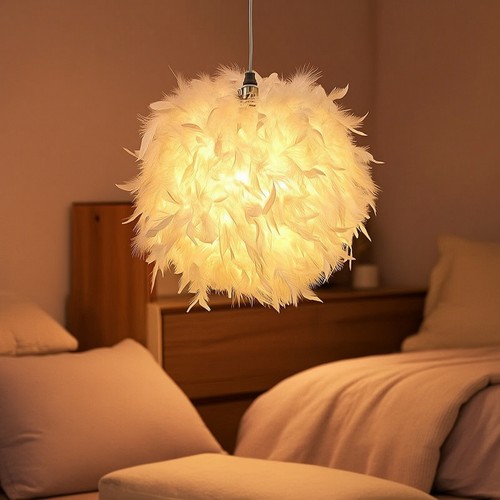 Feather pendant light shade - pendant,
