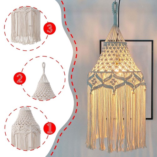 Macrame lamp shade bohemian - shade,